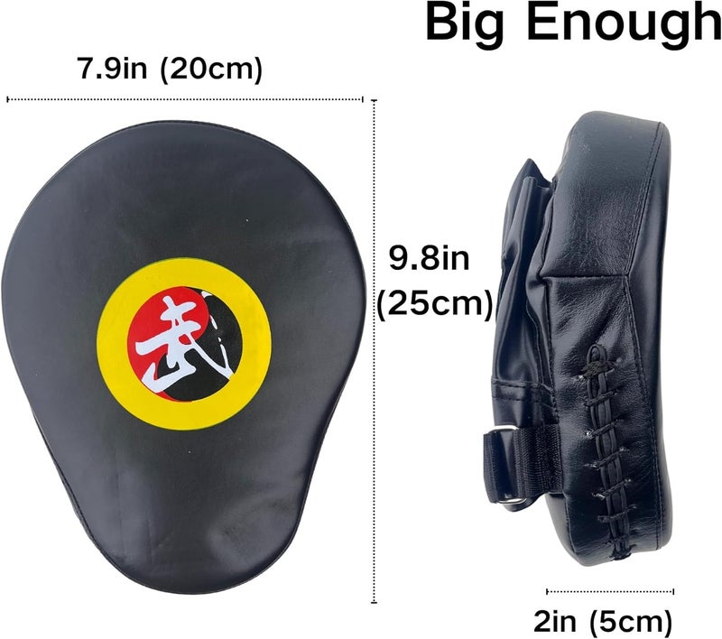 TLBTEK Taekwondo Kick Shield - Muay Thai MMA Karate Kickboxing Training Pads - Curved Leather Strike Shield - Image 4